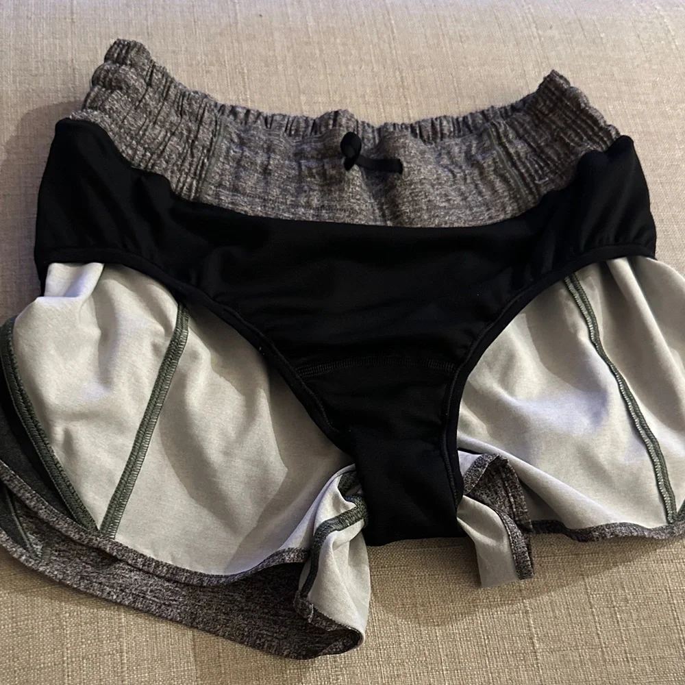 lululemon athletica Heather Gray Athletic Shorts - Preloved